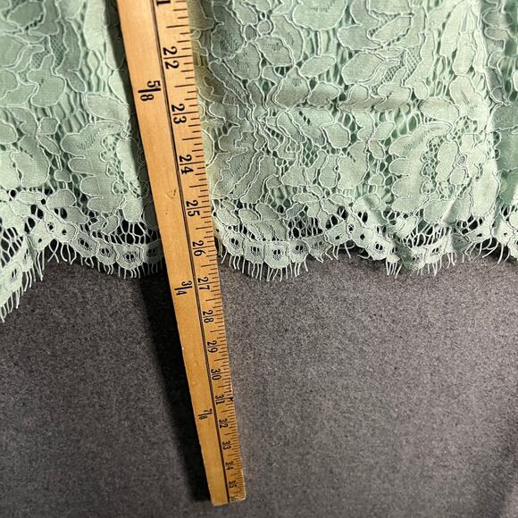 Isaac Mizrahi Live! Lace Swing Tank Pale Aloe Size Small - Picture 4 of 7